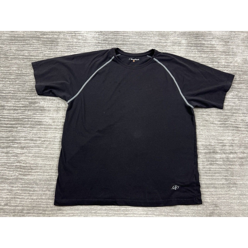 NordicTrack Shirt Mens XL Black Shortsleeve Cotton Blend Tee‎